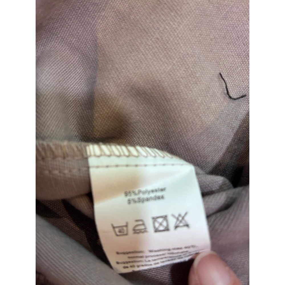 Beyove Womens Utility Vest Mauve Taupe XXL Full Zip Drawstring Military Jacket - Picture 4 of 6
